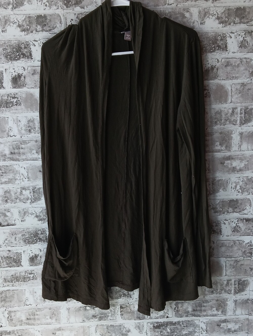 J. Jill Long Gray Tshirt Cardigan
